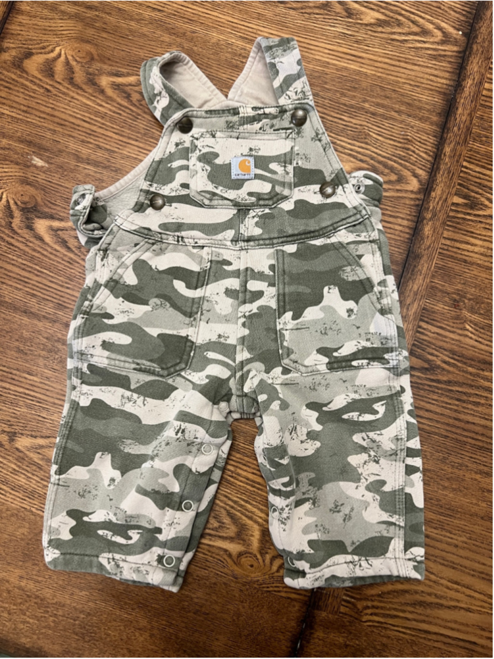 Carhartt Baby Camo Fleece-Lined Overalls